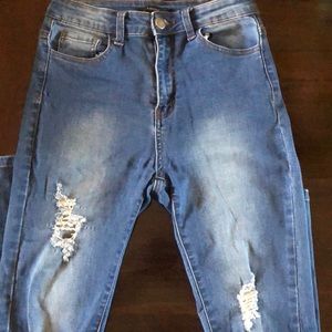 Forever 21 distressed jeans